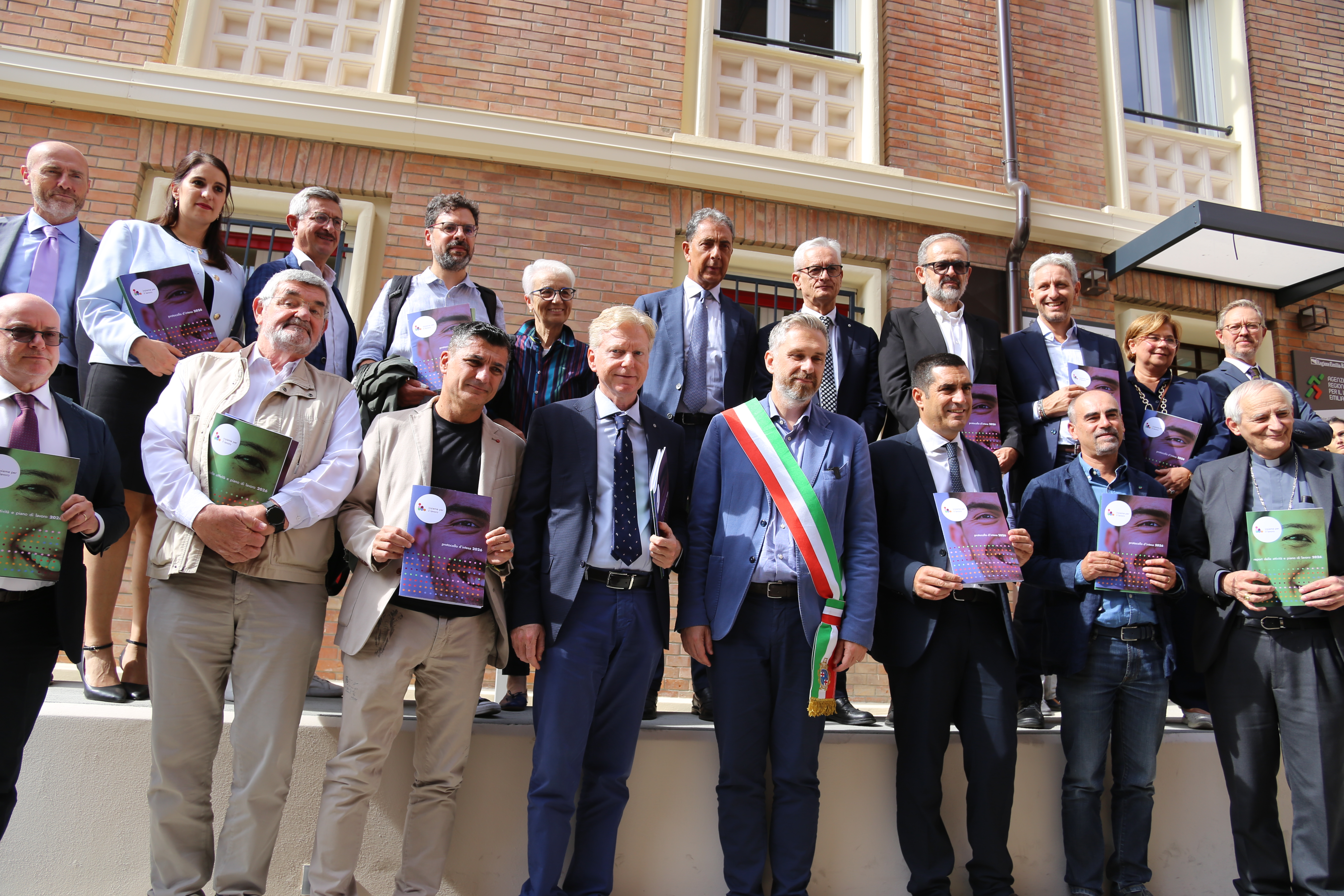 I firmatari del protocollo Insieme per il lavoro